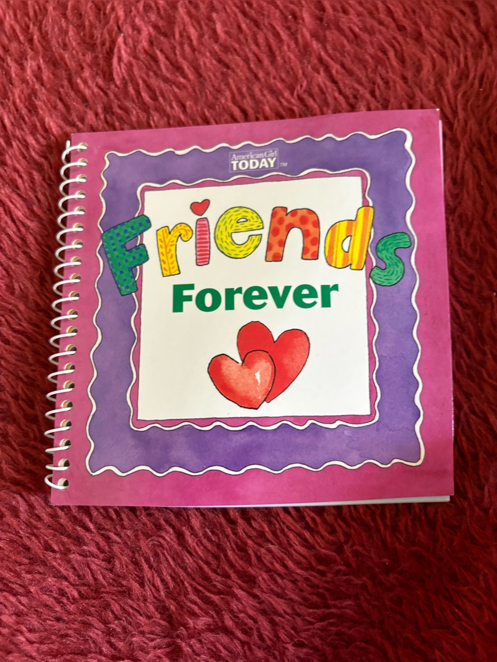Vintage 2002 American Girl Friends Forever Journal